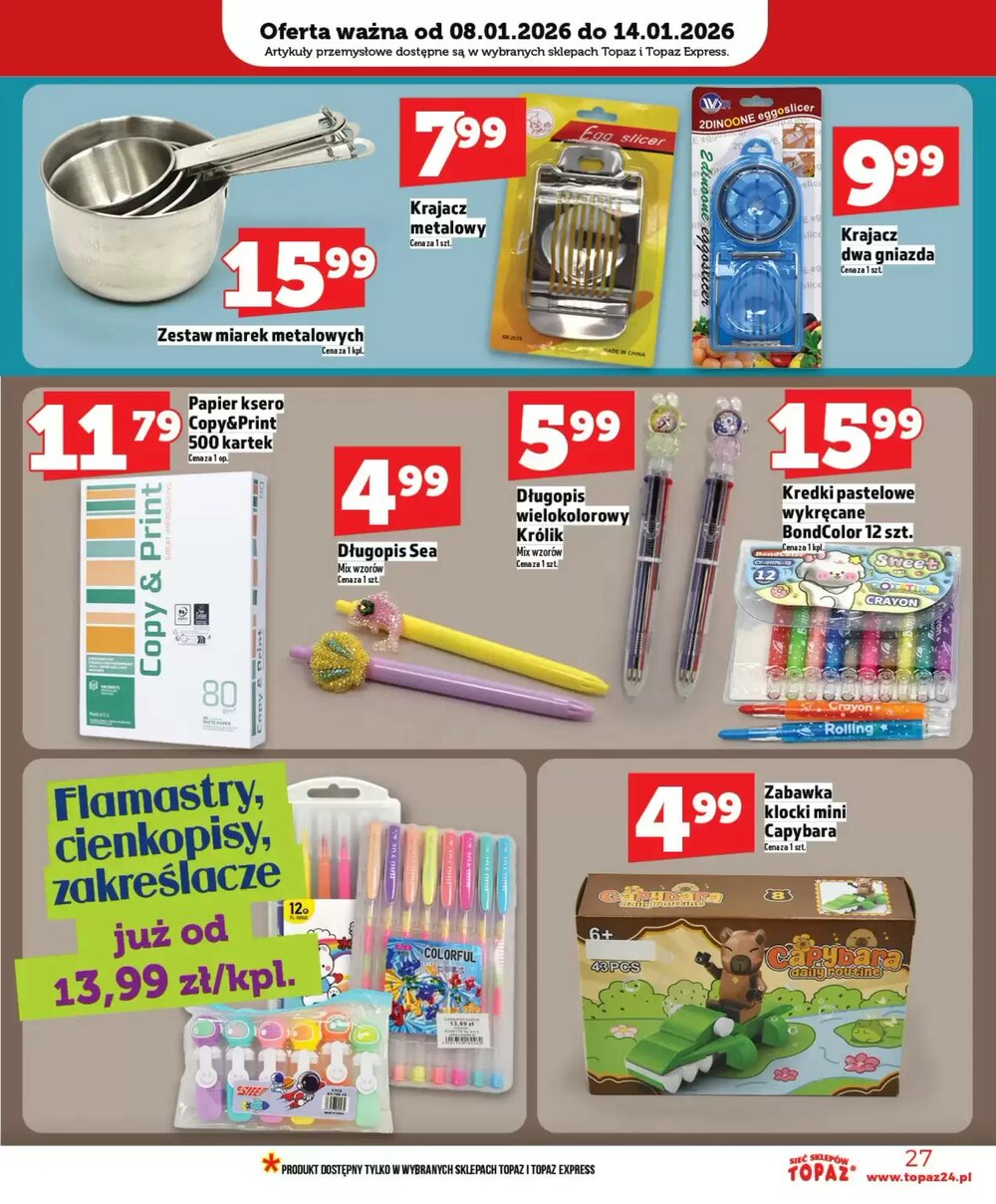 Gazetka promocyjna Topaz ważna od 08.01.2026 - Strona 27.
