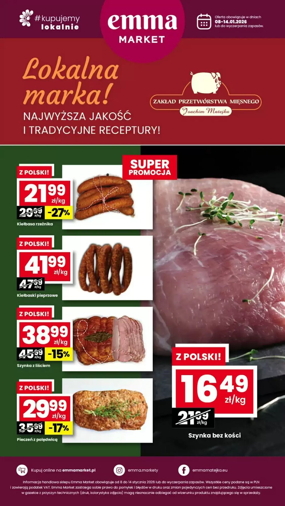 Gazetka promocyjna EMMA market  ważna od 08.01.2026 - Strona 1.