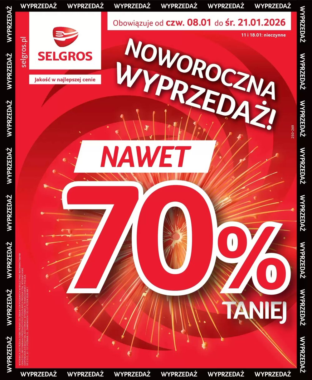 Gazetka promocyjna Selgros  ważna od 08.01.2026 - Strona 1.