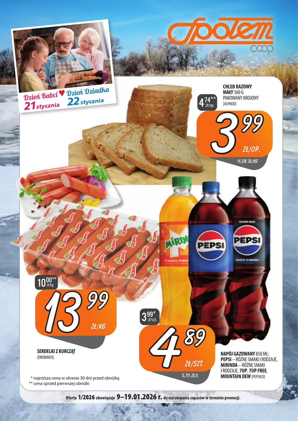 Gazetka promocyjna Społem  ważna od 09.01.2026 - Strona 1.