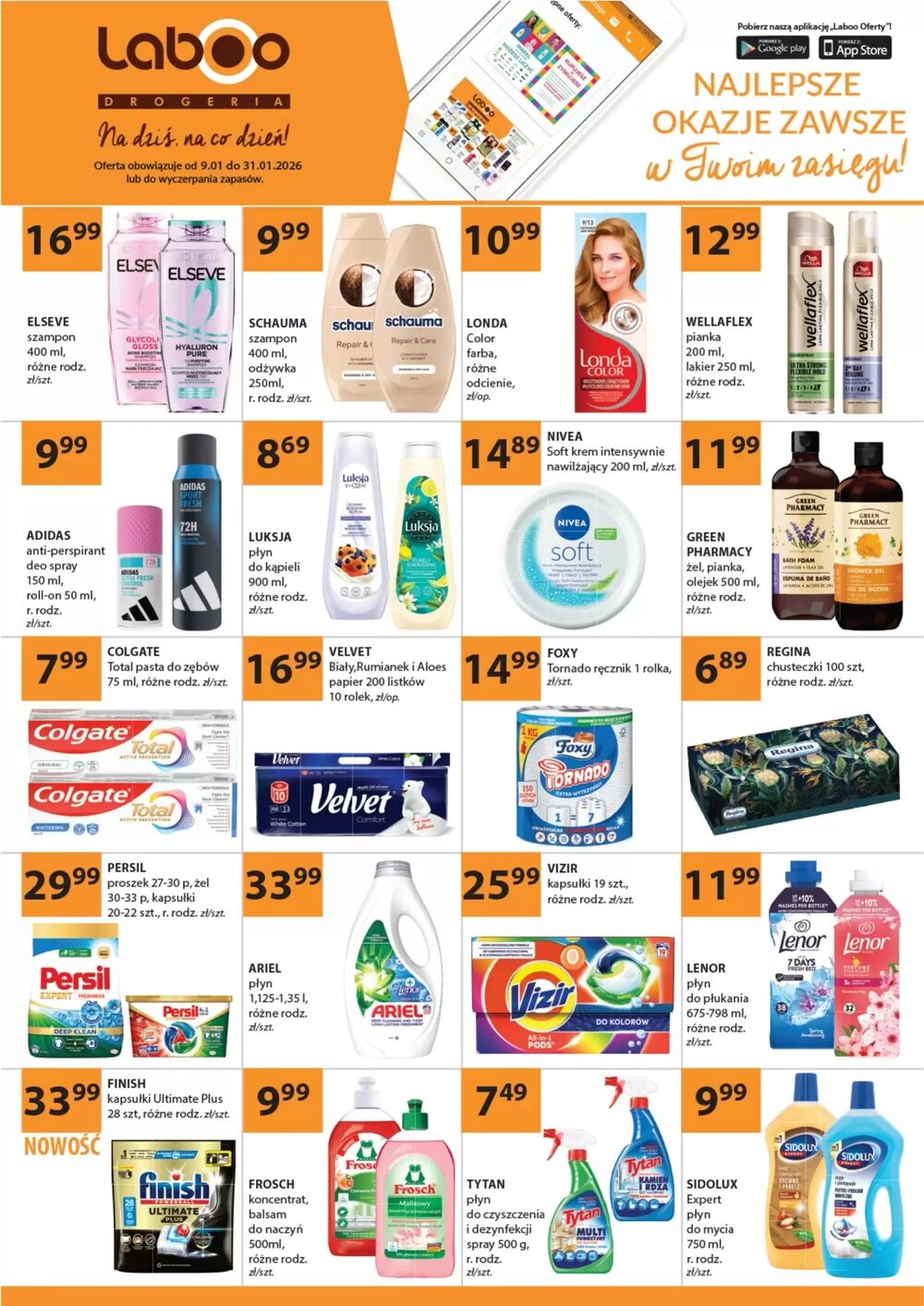 Gazetka promocyjna Drogerie Laboo  ważna od 09.01.2026 - Strona 1.