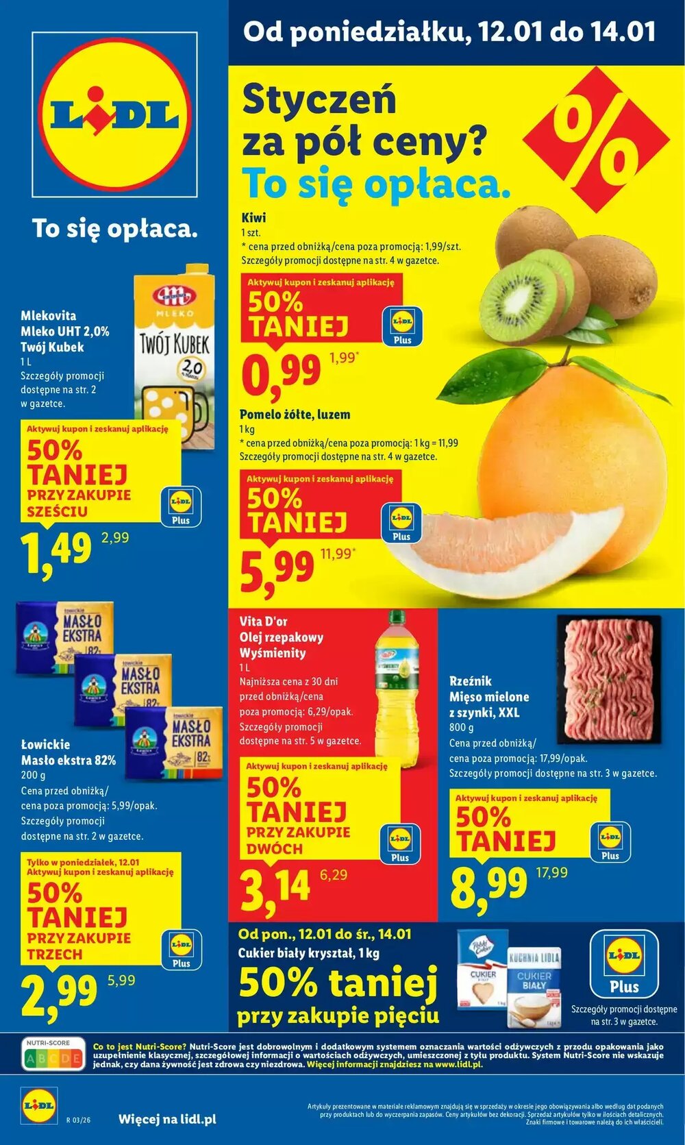 Gazetka promocyjna Lidl  ważna od 12.01.2026 - Strona 1.