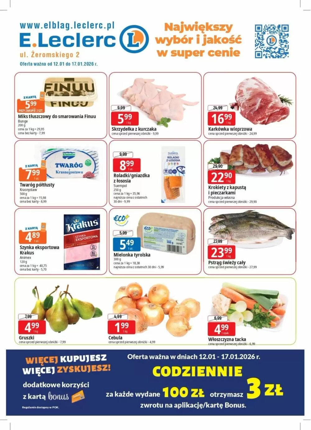 Gazetka promocyjna E.Leclerc  ważna od 12.01.2026 - Strona 1.