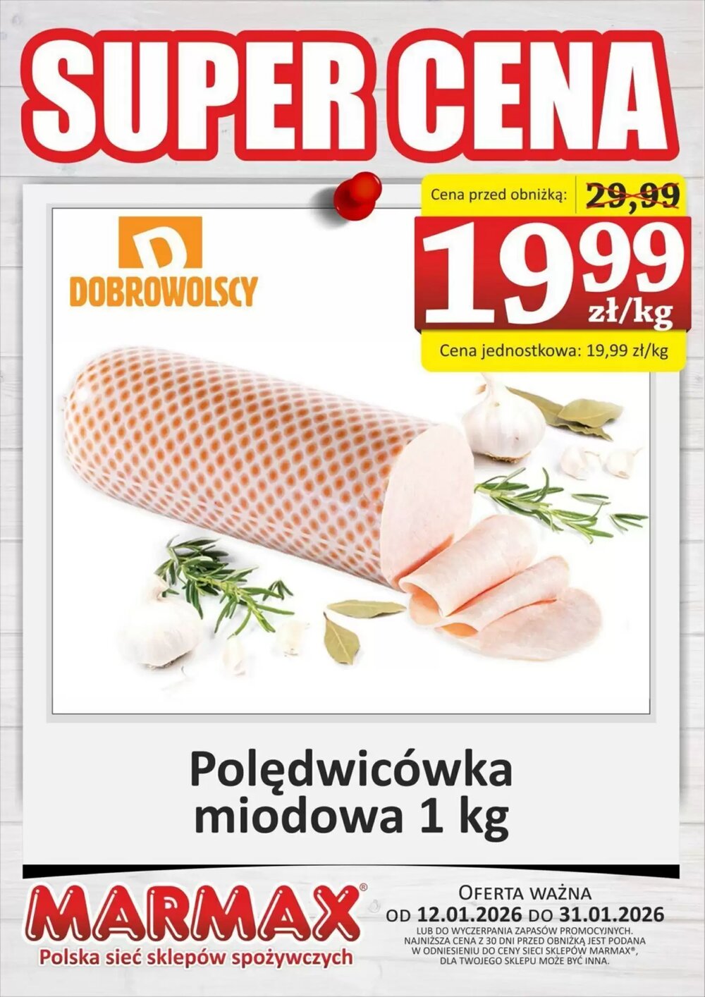 Gazetka promocyjna Marmax  ważna od 12.01.2026 - Strona 1.
