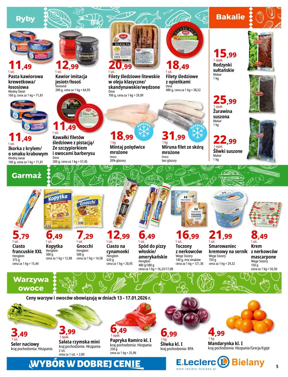 Gazetka promocyjna E.Leclerc  ważna od 13.01.2026 - Strona 5.