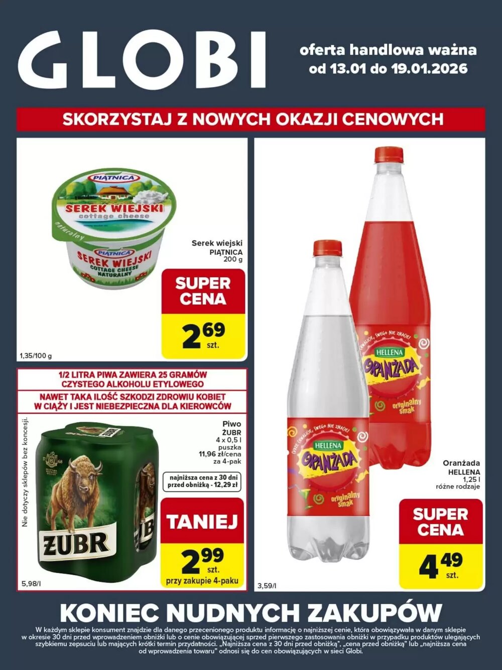 Gazetka promocyjna Globi  ważna od 13.01.2026 - Strona 1.