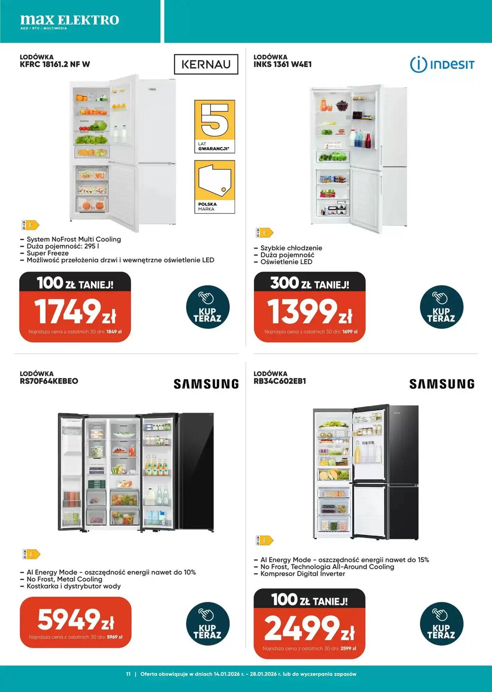 Gazetka promocyjna Max Elektro  ważna od 14.01.2026 - Strona 11.