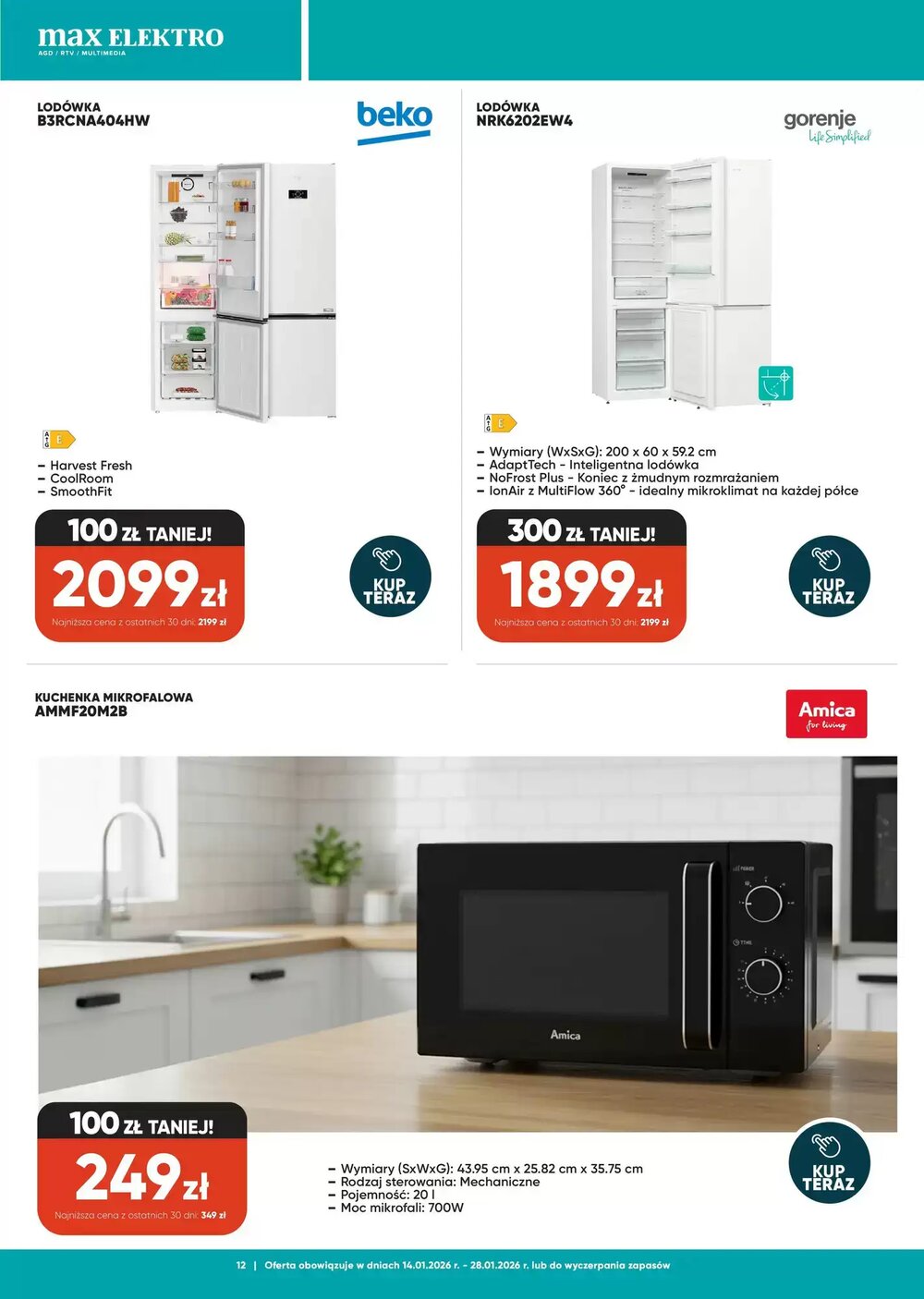Gazetka promocyjna Max Elektro  ważna od 14.01.2026 - Strona 12.