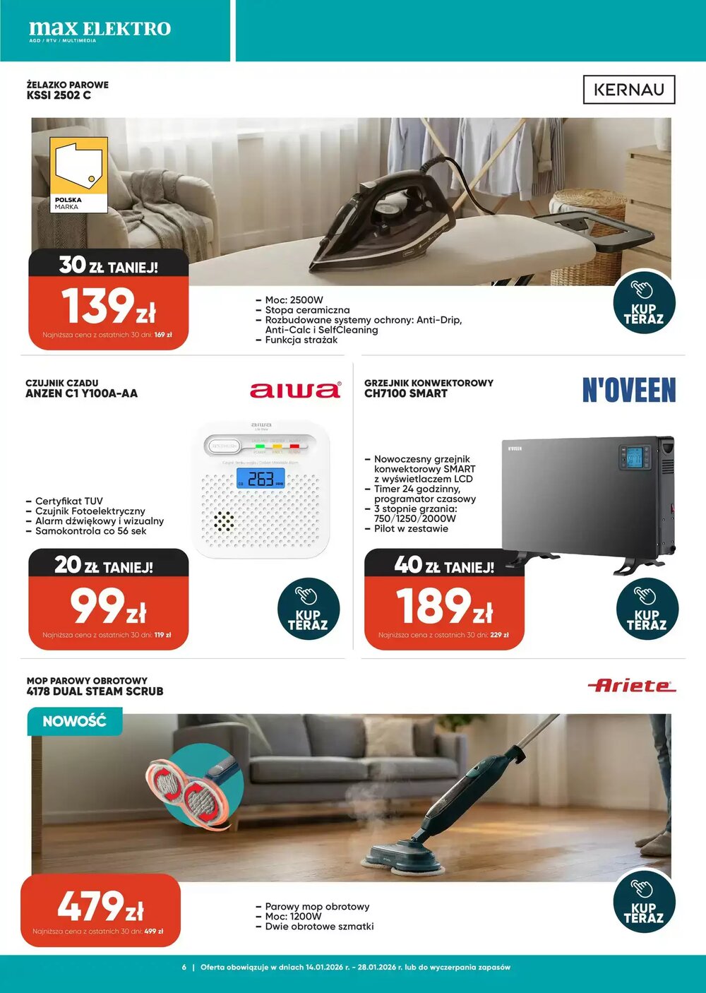 Gazetka promocyjna Max Elektro  ważna od 14.01.2026 - Strona 6.