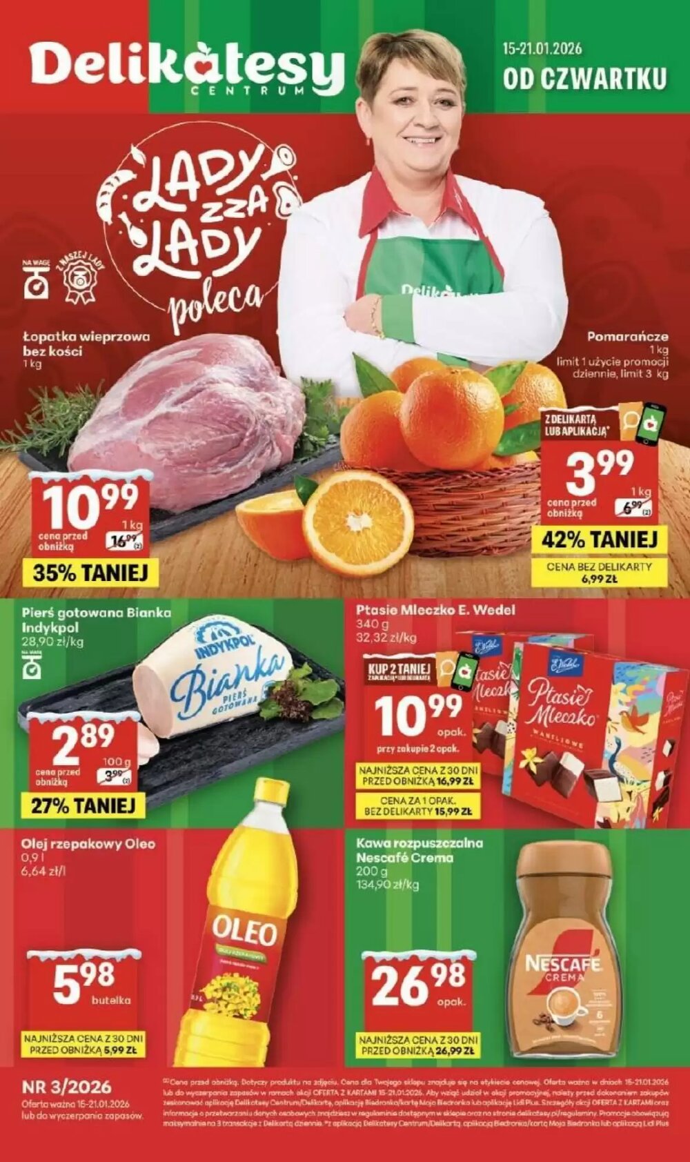 Gazetka promocyjna Delikatesy Centrum  ważna od 15.01.2026 - Strona 1.