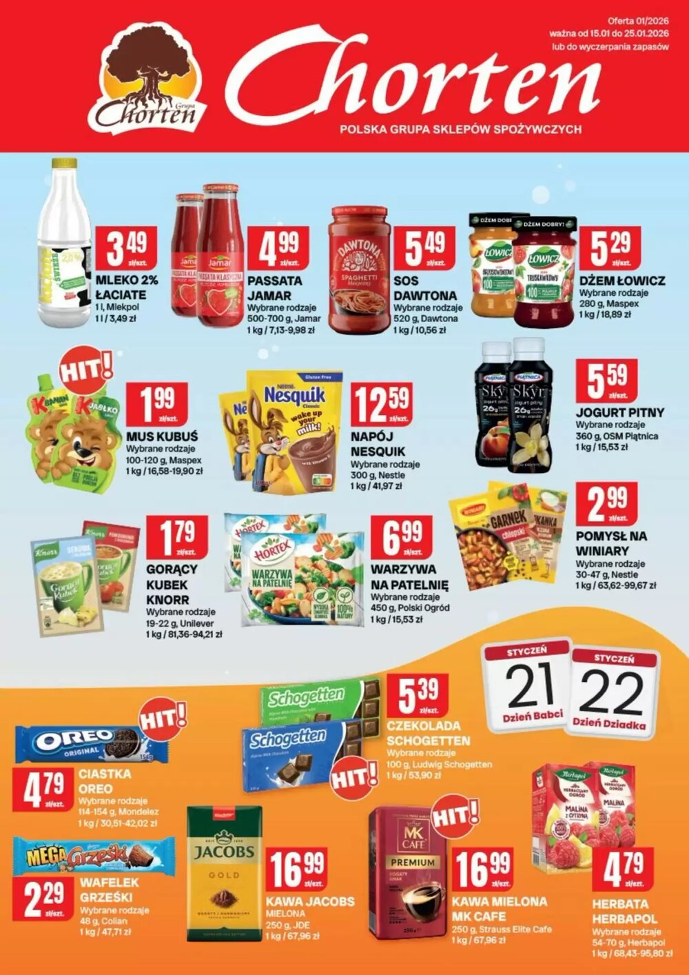 Gazetka promocyjna Chorten  ważna od 15.01.2026 - Strona 1.