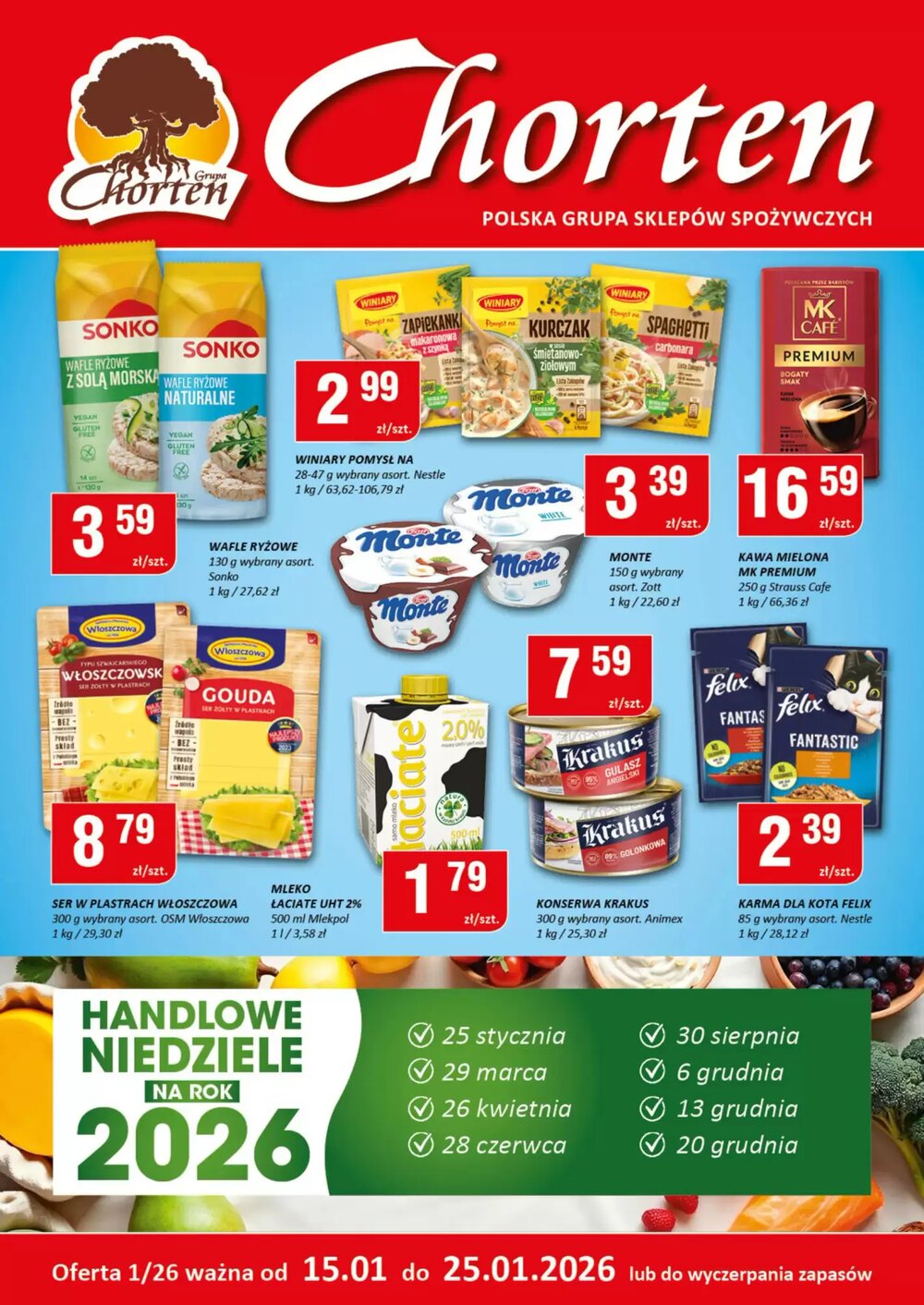 Gazetka promocyjna Chorten  ważna od 15.01.2026 - Strona 1.