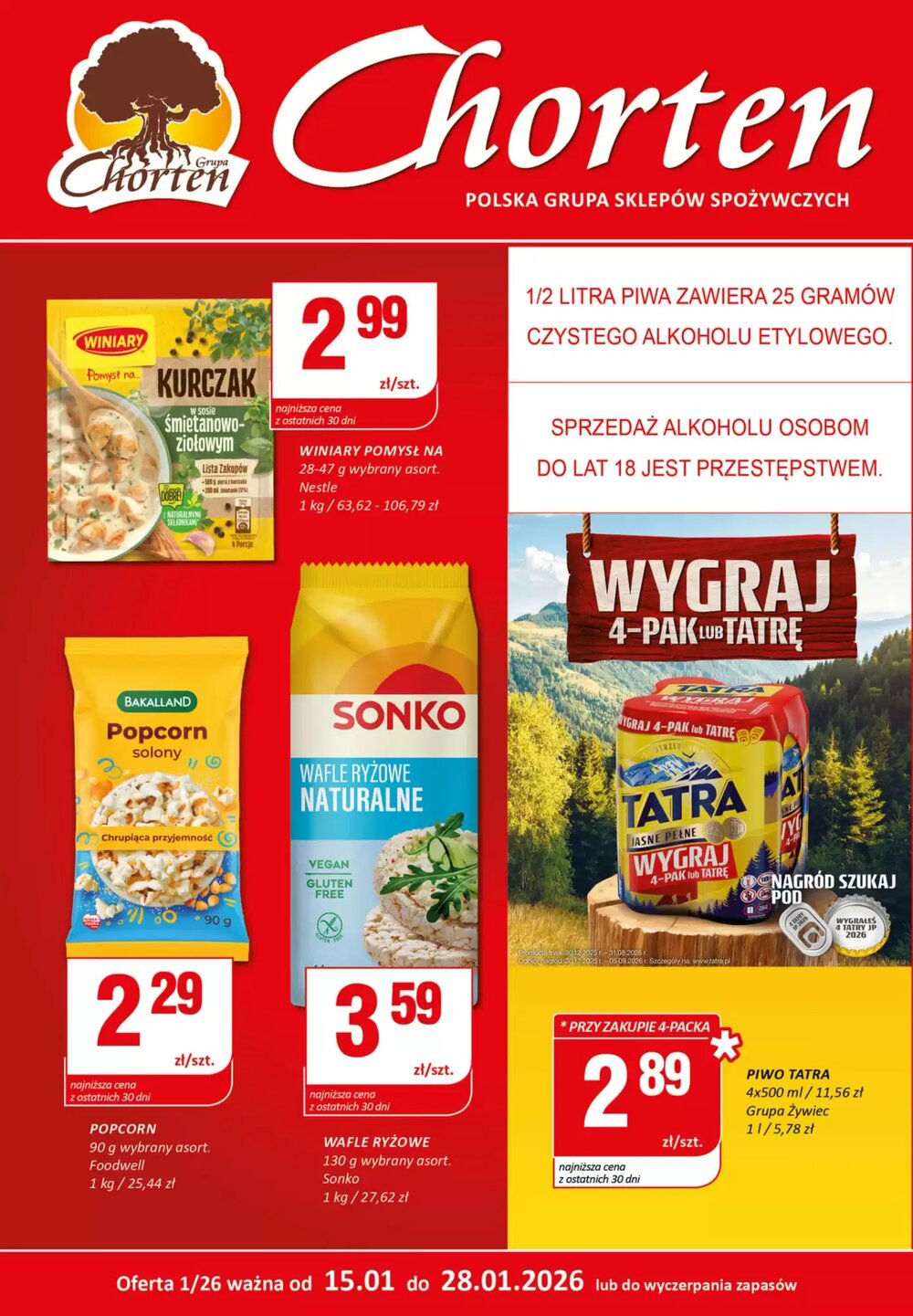 Gazetka promocyjna Chorten  ważna od 15.01.2026 - Strona 1.
