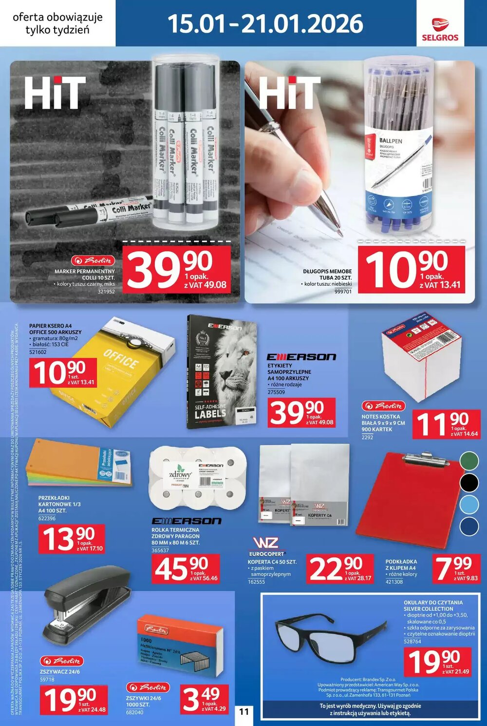 Gazetka promocyjna Selgros  ważna od 15.01.2026 - Strona 11.