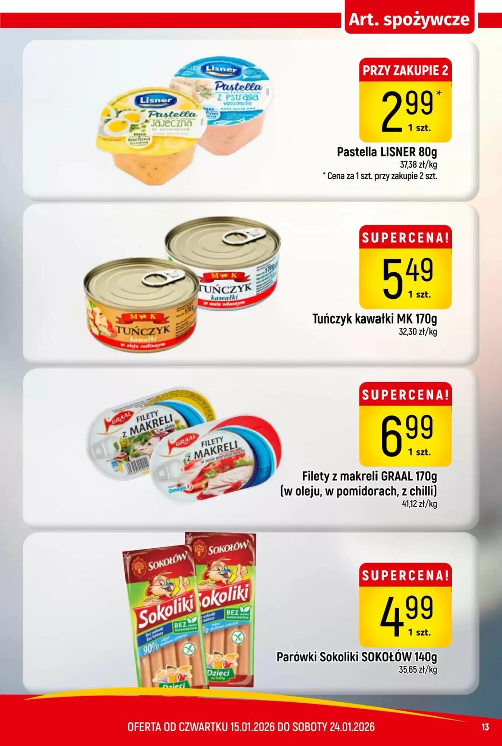 Gazetka promocyjna Delikatesy Piotruś Pan  ważna od 15.01.2026 - Strona 13.