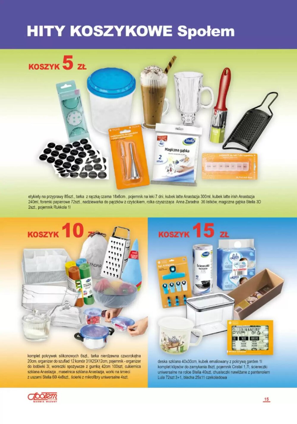 Gazetka promocyjna Społem  ważna od 15.01.2026 - Strona 15.