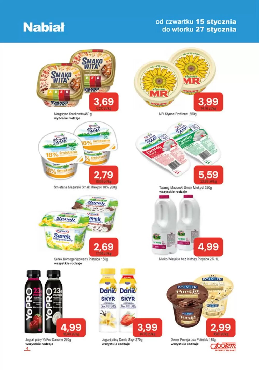 Gazetka promocyjna Społem  ważna od 15.01.2026 - Strona 4.