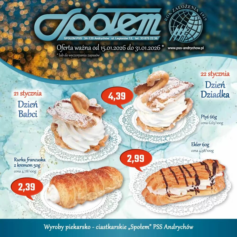 Gazetka promocyjna Społem  ważna od 15.01.2026 - Strona 1.