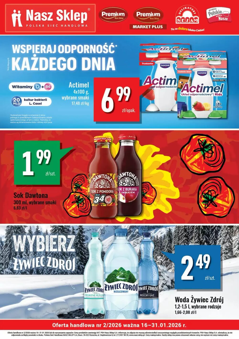 Gazetka promocyjna Delikatesy Sezam  ważna od 16.01.2026 - Strona 1.