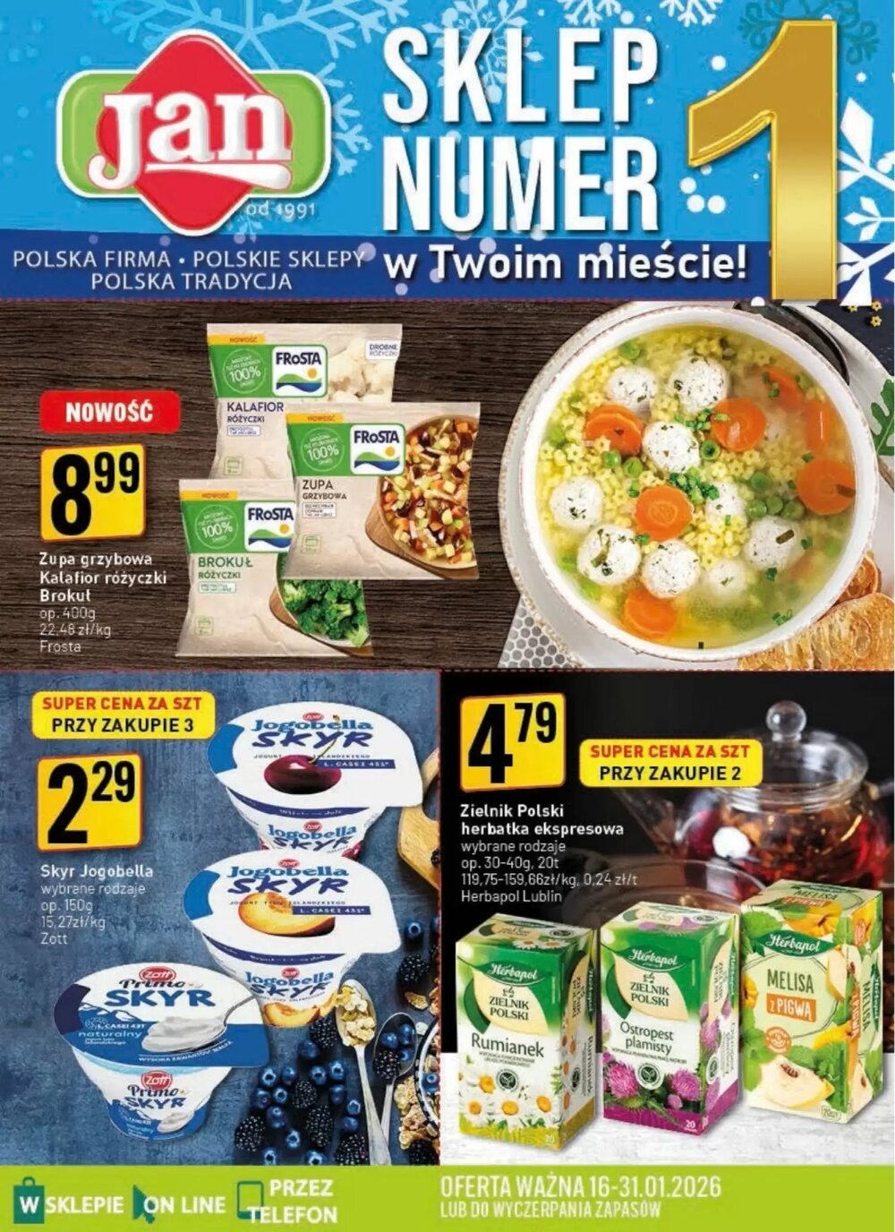 Gazetka promocyjna Market Jan  ważna od 16.01.2026 - Strona 1.