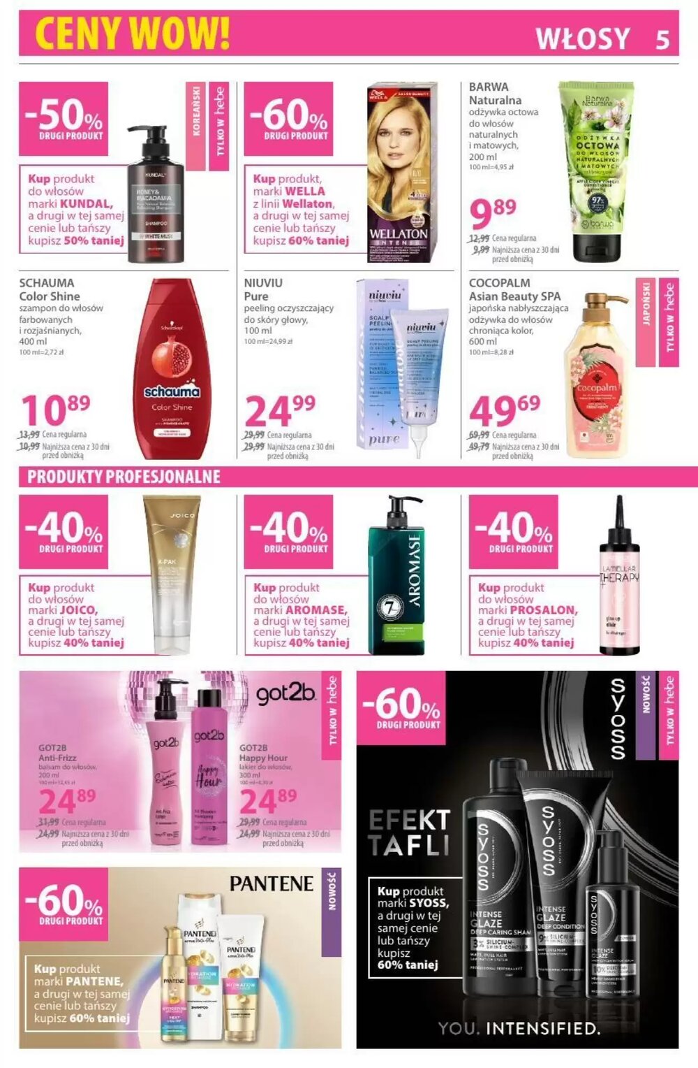 Gazetka promocyjna Hebe  ważna od 16.01.2026 - Strona 5.