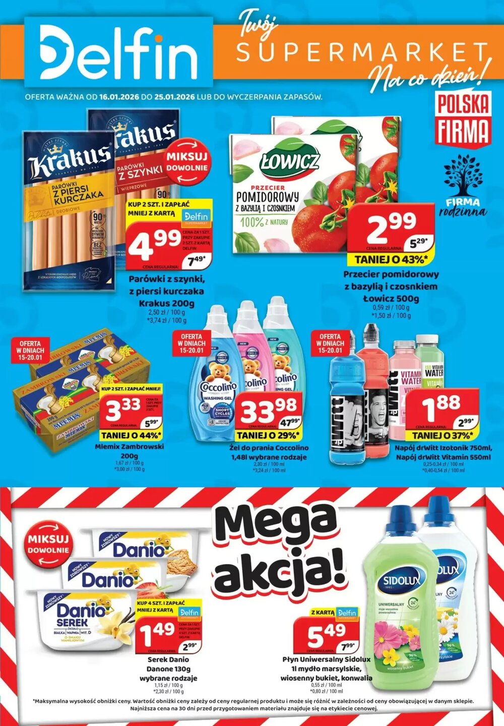 Gazetka promocyjna Delfin  ważna od 16.01.2026 - Strona 1.