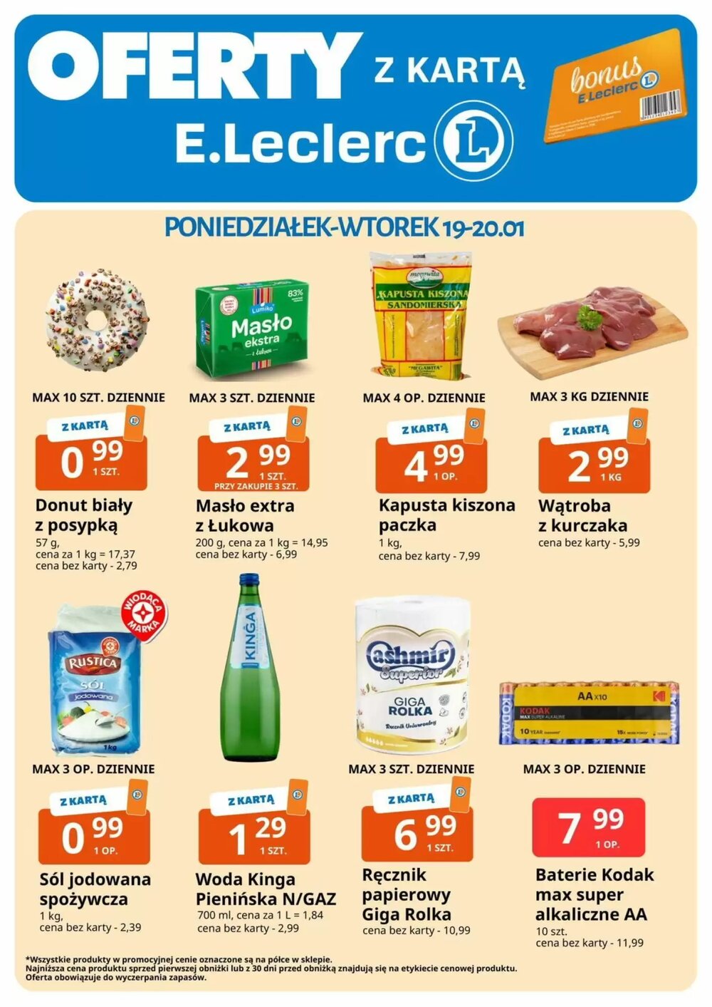 Gazetka promocyjna E.Leclerc  ważna od 19.01.2026 - Strona 1.