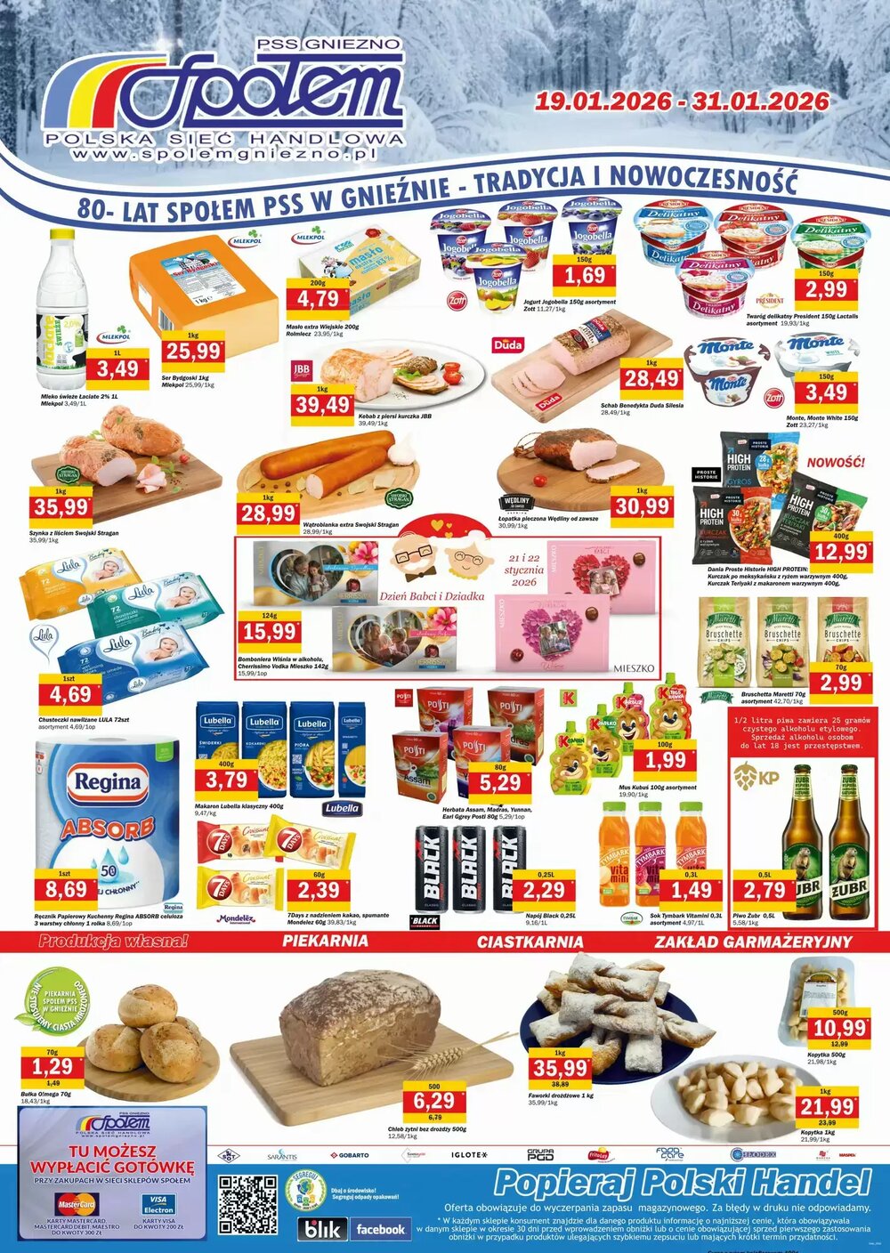 Gazetka promocyjna Społem  ważna od 19.01.2026 - Strona 1.