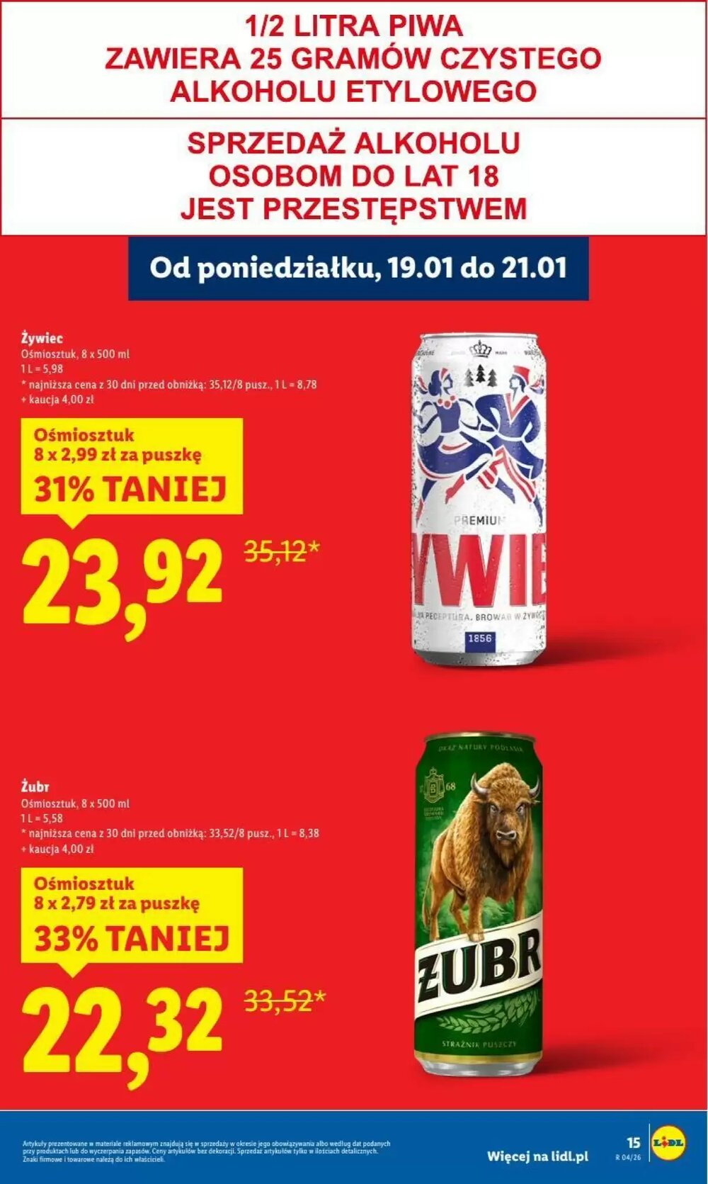 Gazetka promocyjna Lidl  ważna od 19.01.2026 - Strona 15.