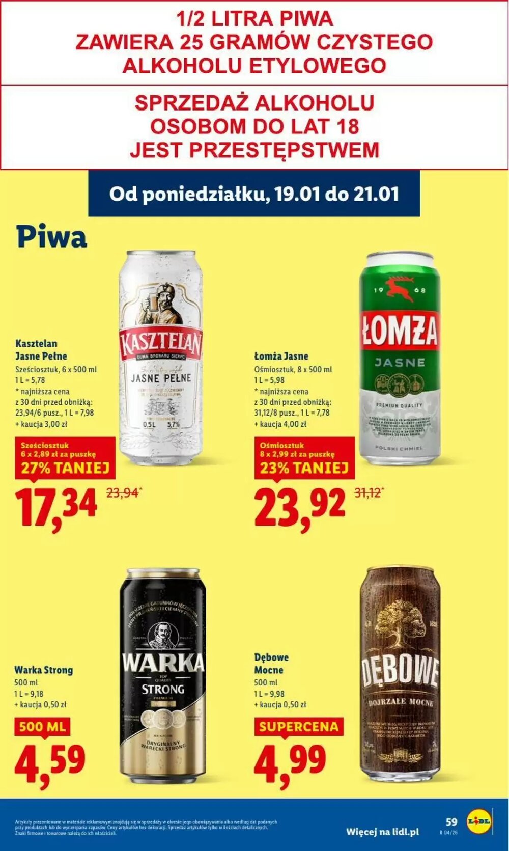 Gazetka promocyjna Lidl  ważna od 19.01.2026 - Strona 59.
