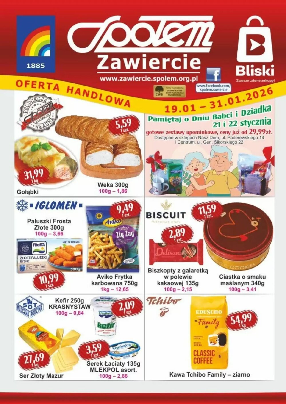 Gazetka promocyjna Społem  ważna od 19.01.2026 - Strona 1.