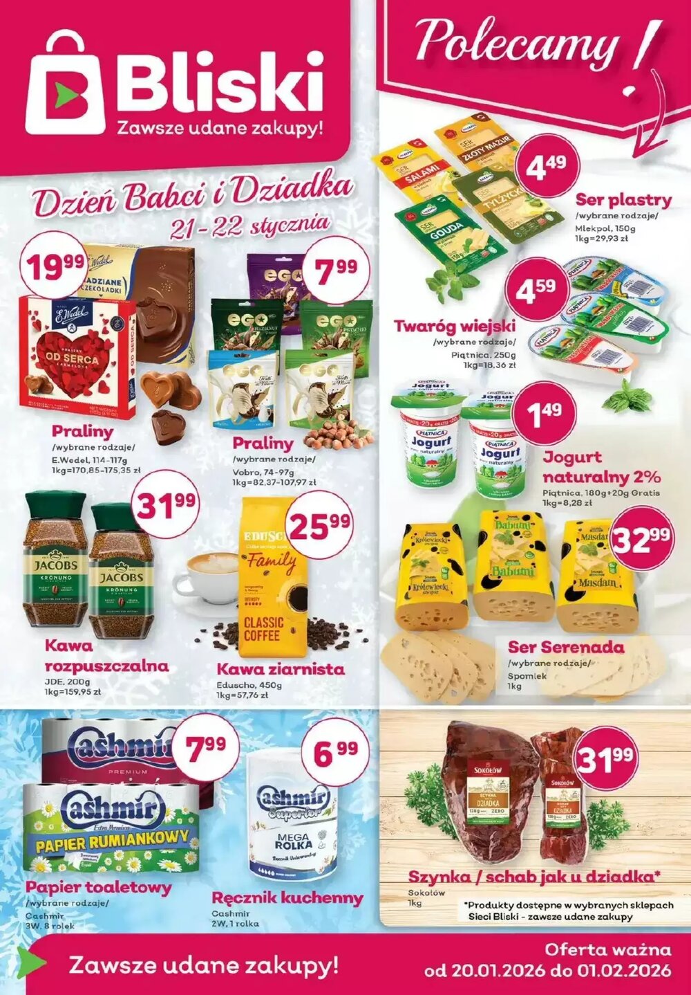 Gazetka promocyjna Bliski  ważna od 20.01.2026 - Strona 1.