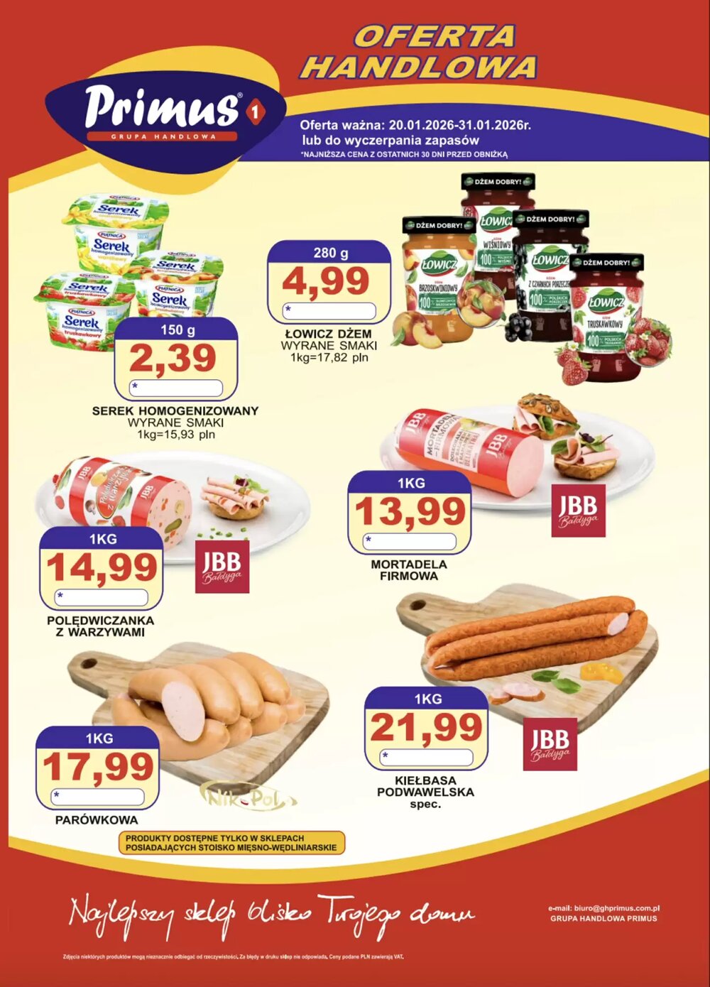 Gazetka promocyjna Primus  ważna od 20.01.2026 - Strona 1.