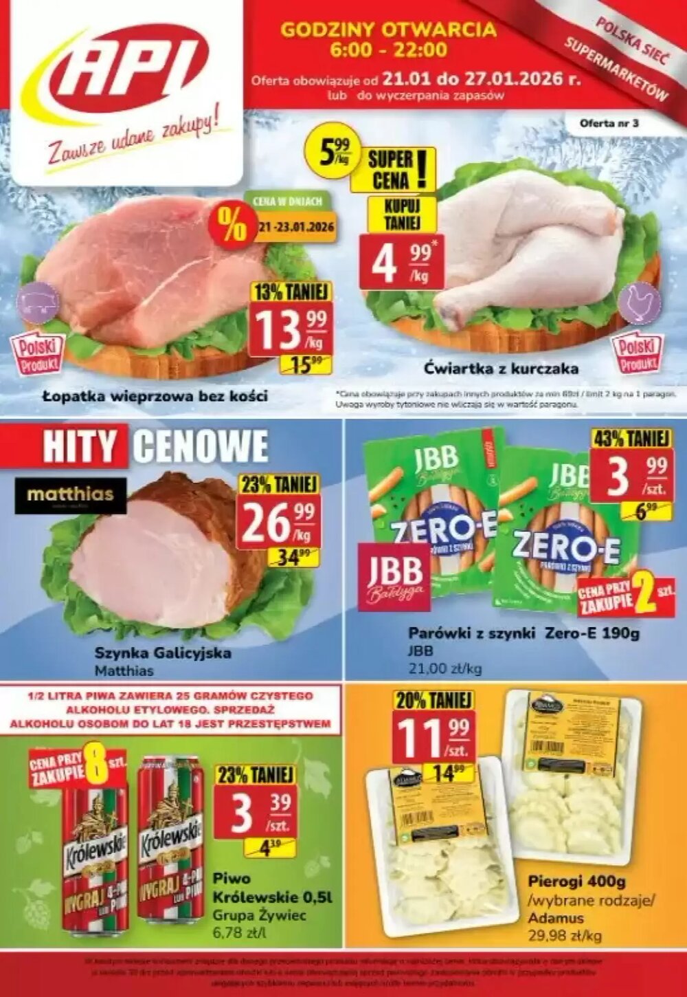 Gazetka promocyjna API MARKET  ważna od 21.01.2026 - Strona 1.