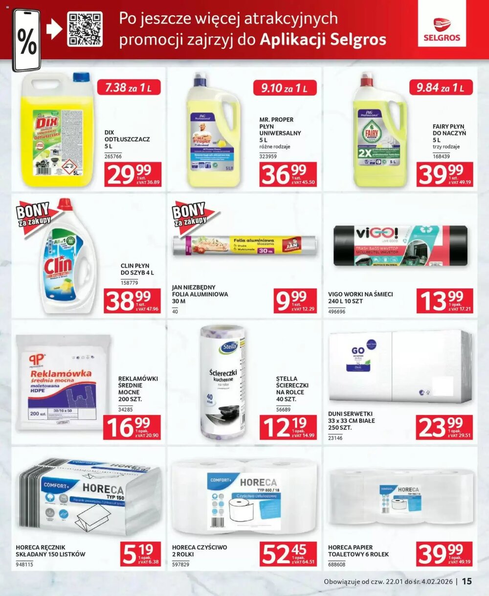 Gazetka promocyjna Selgros  ważna od 22.01.2026 - Strona 15.