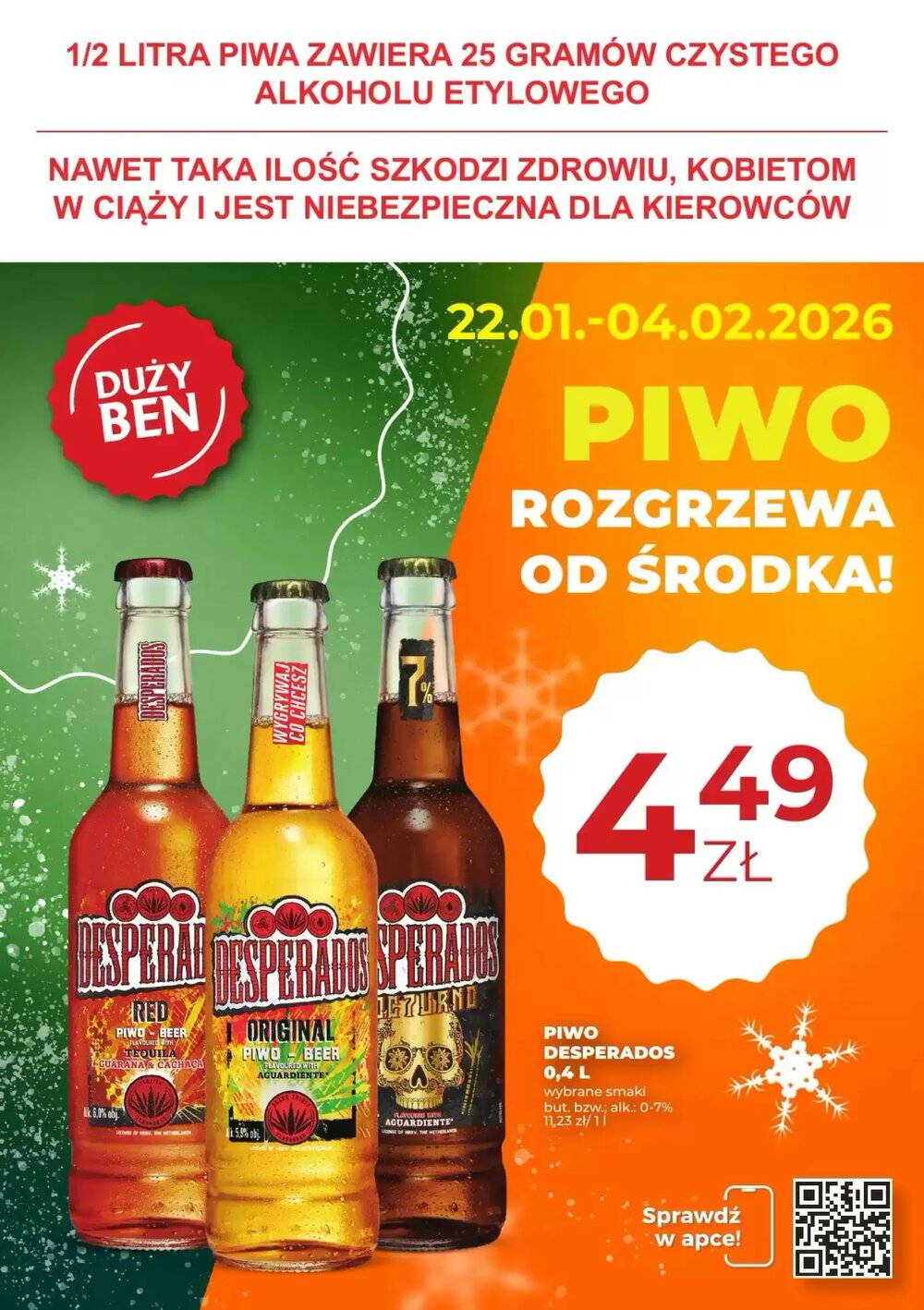 Gazetka promocyjna Duży Ben  ważna od 22.01.2026 - Strona 1.