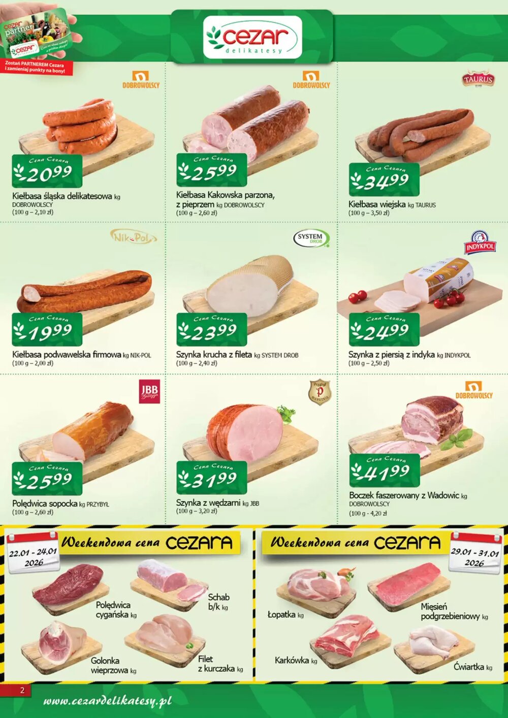 Gazetka promocyjna Cezar Delikatesy  ważna od 22.01.2026 - Strona 2.