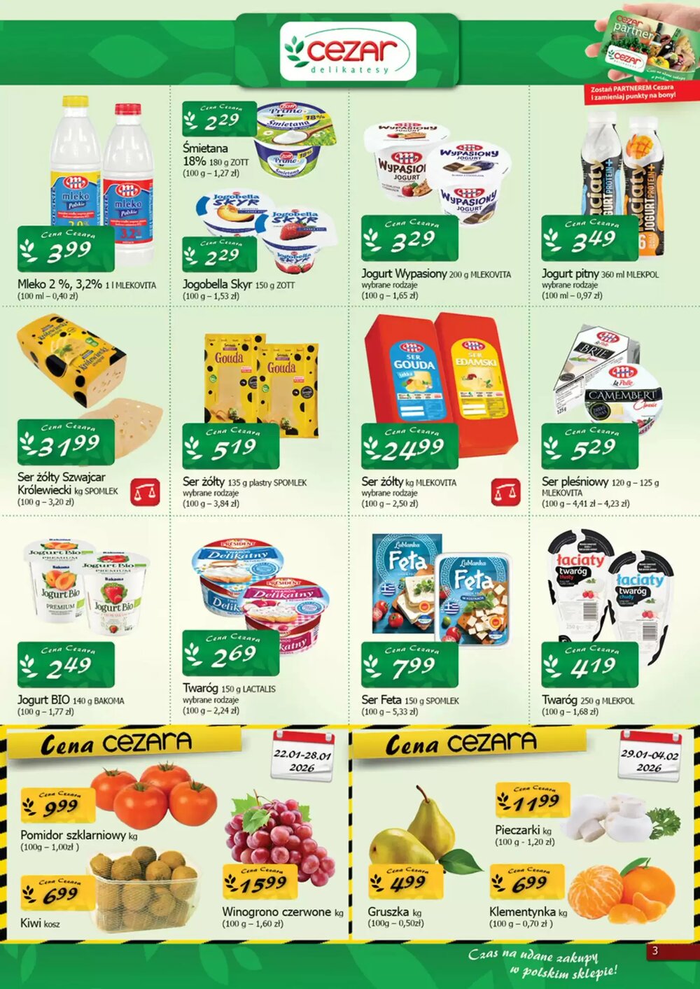 Gazetka promocyjna Cezar Delikatesy  ważna od 22.01.2026 - Strona 3.