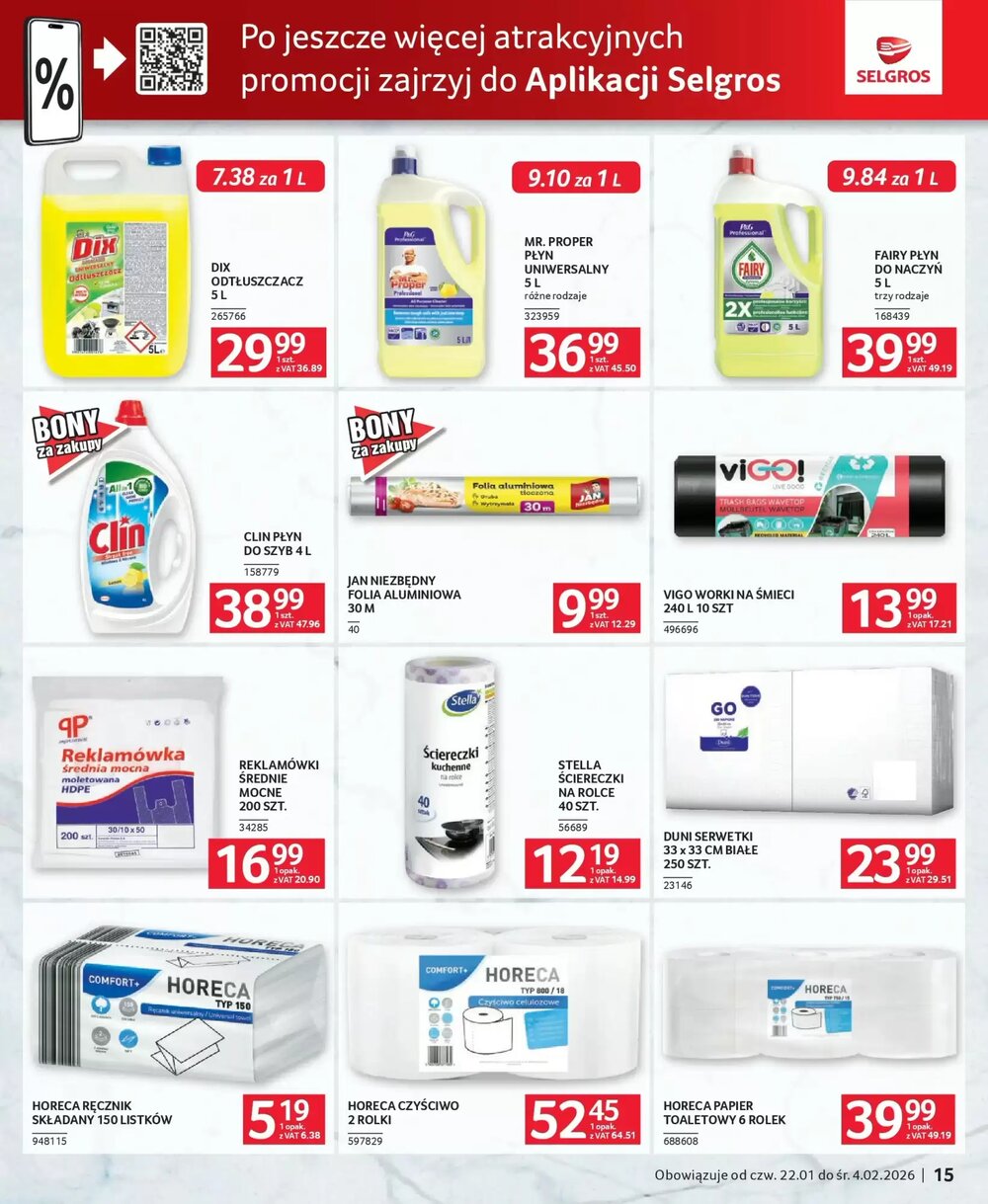 Gazetka promocyjna Selgros  ważna od 22.01.2026 - Strona 15.