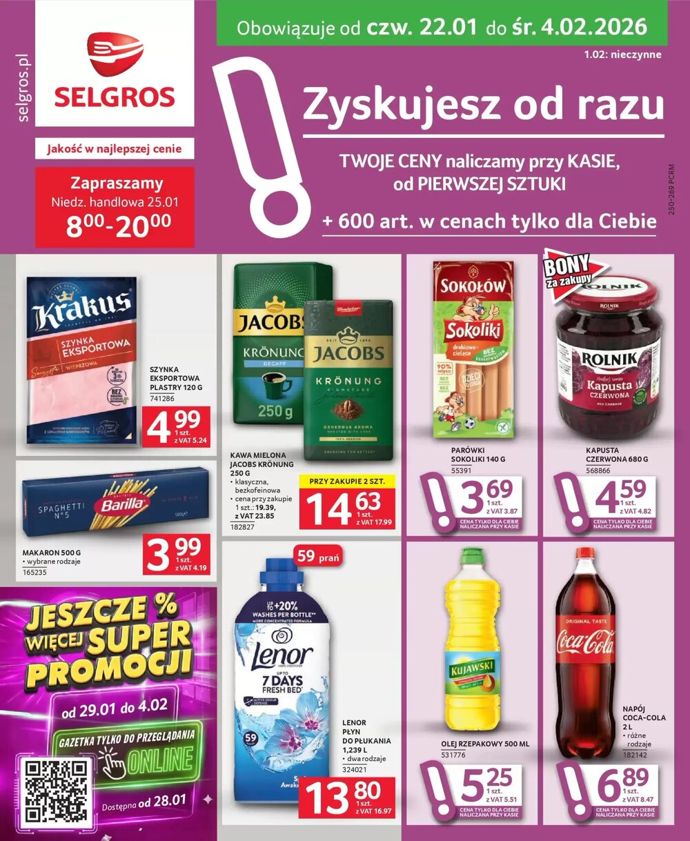 Gazetka promocyjna Selgros  ważna od 22.01.2026 - Strona 1.