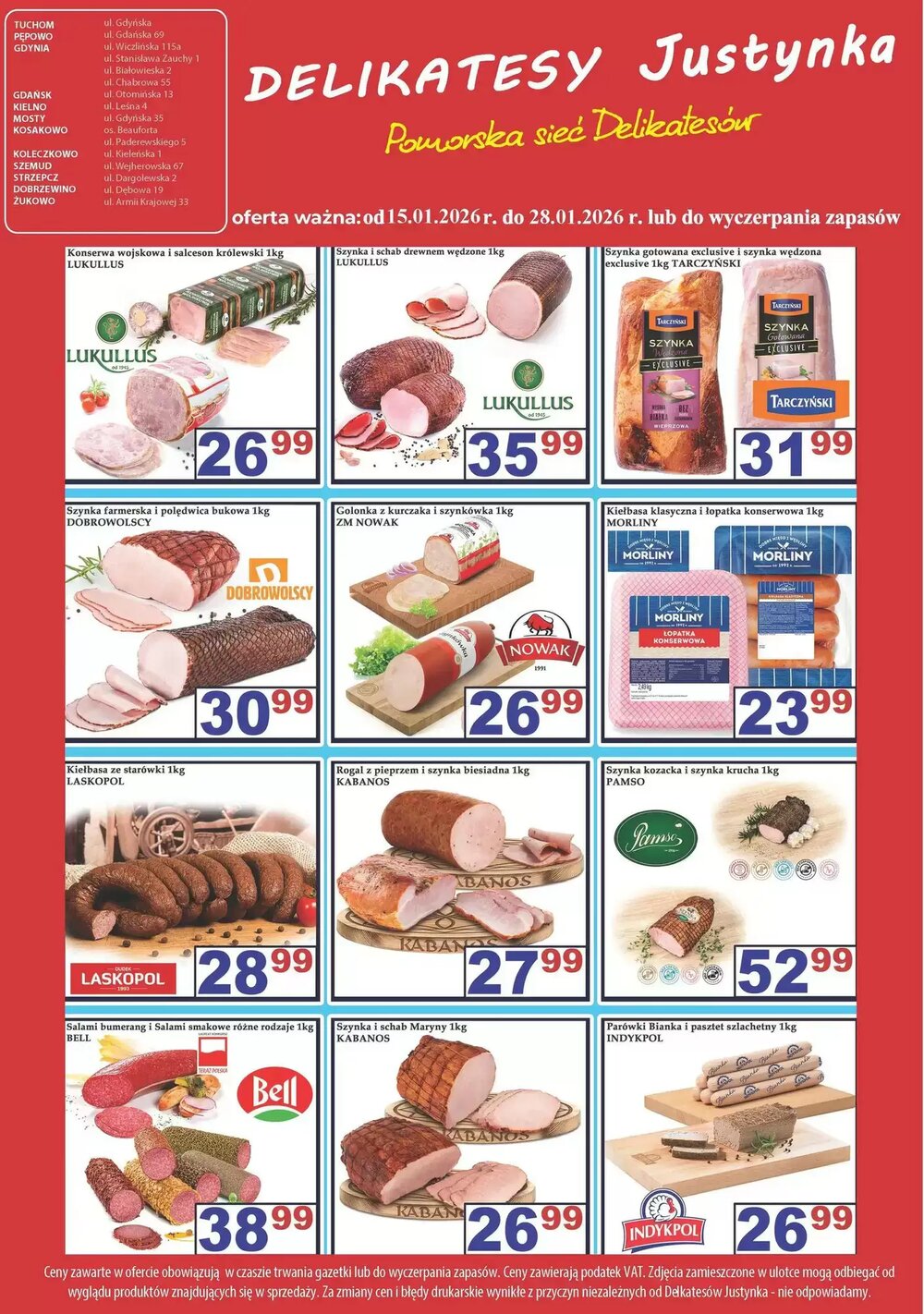 Gazetka promocyjna Delikatesy Justynka  ważna od 22.01.2026 - Strona 3.