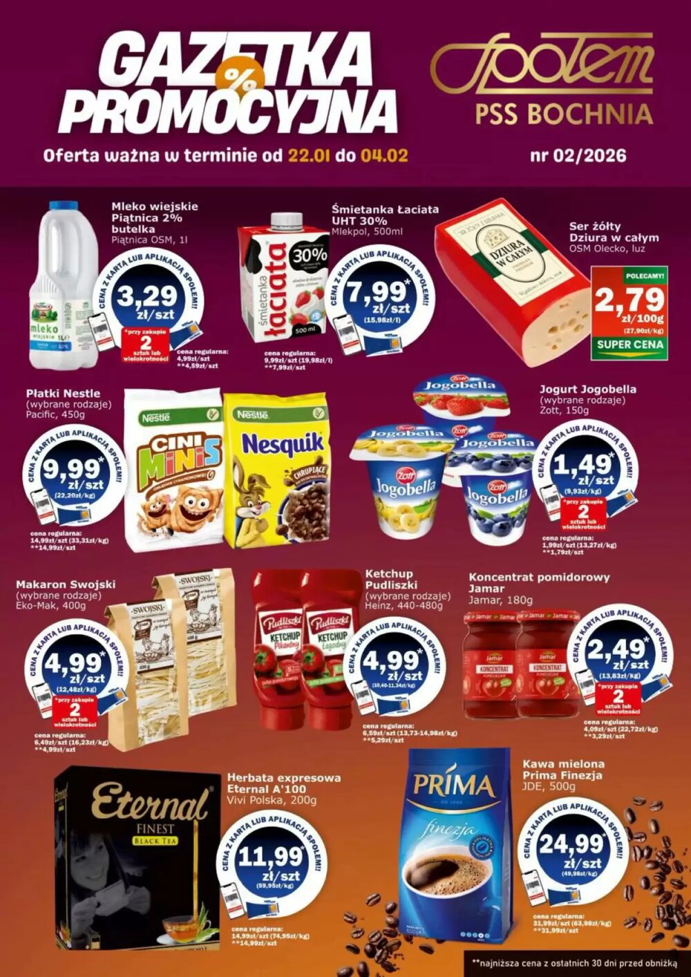 Gazetka promocyjna Społem  ważna od 22.01.2026 - Strona 1.