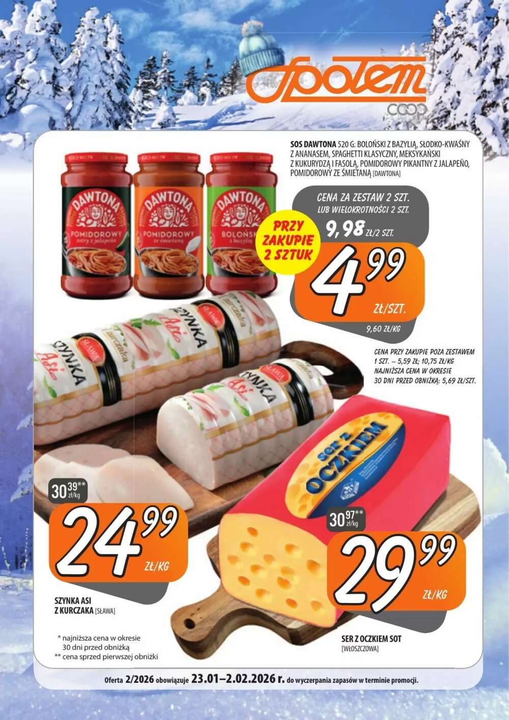 Gazetka promocyjna Społem  ważna od 23.01.2026 - Strona 1.