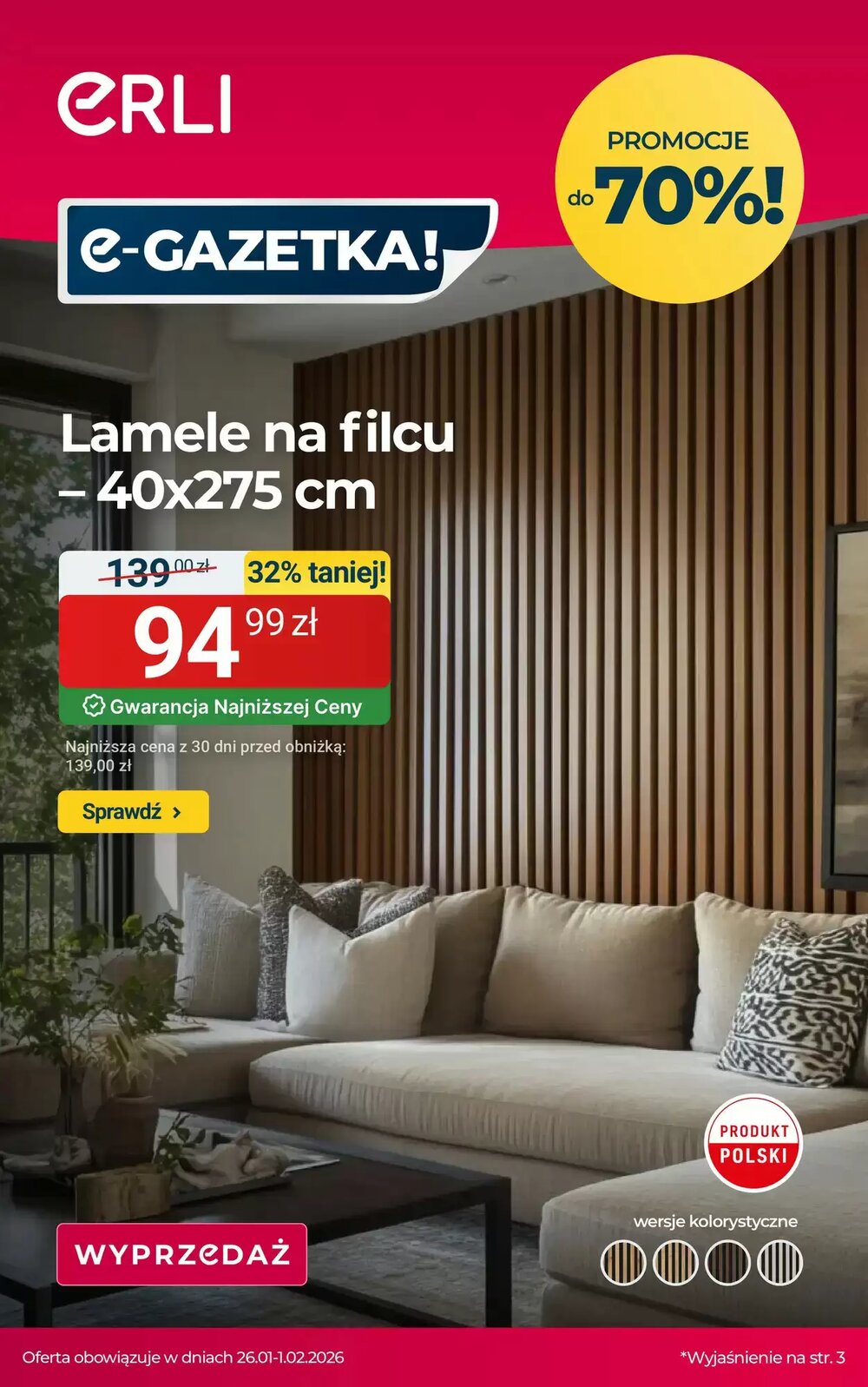 Gazetka promocyjna ERLI  ważna od 26.01.2026 - Strona 1.