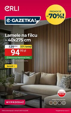 Gazetka promocyjna ERLI  ważna od 26.01.2026