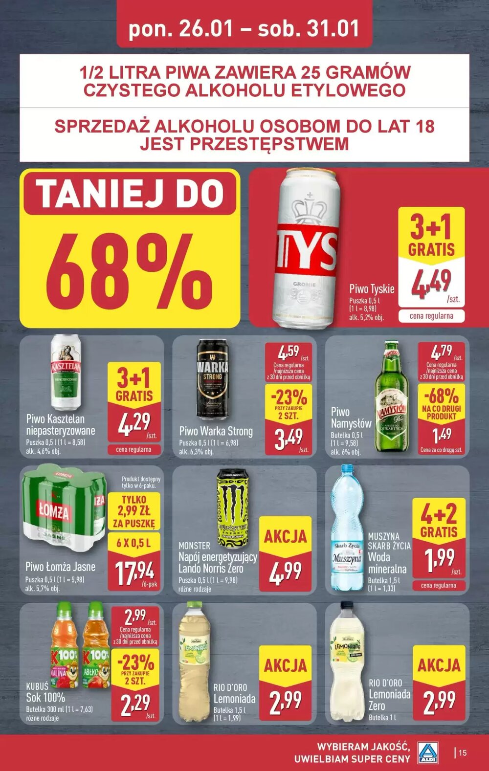 Gazetka promocyjna ALDI  ważna od 26.01.2026 - Strona 15.