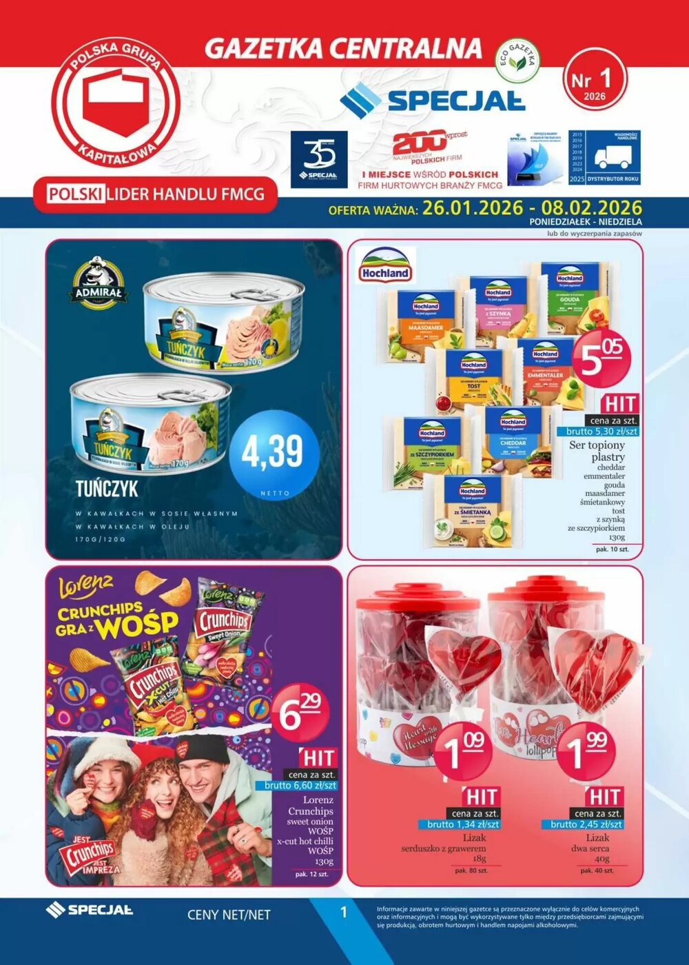 Gazetka promocyjna Specjał  ważna od 26.01.2026 - Strona 1.