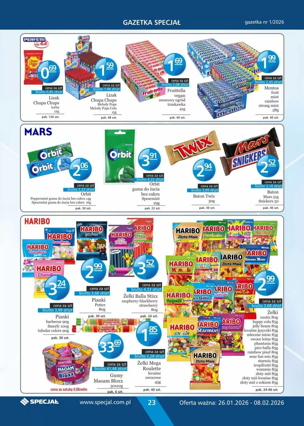 Gazetka promocyjna Specjał  ważna od 26.01.2026 - Strona 23.
