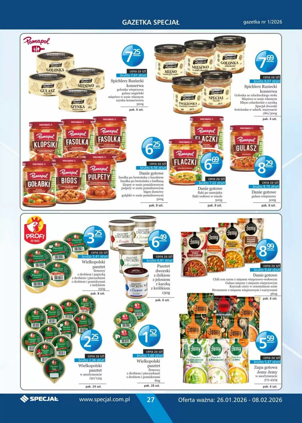 Gazetka promocyjna Specjał  ważna od 26.01.2026 - Strona 27.