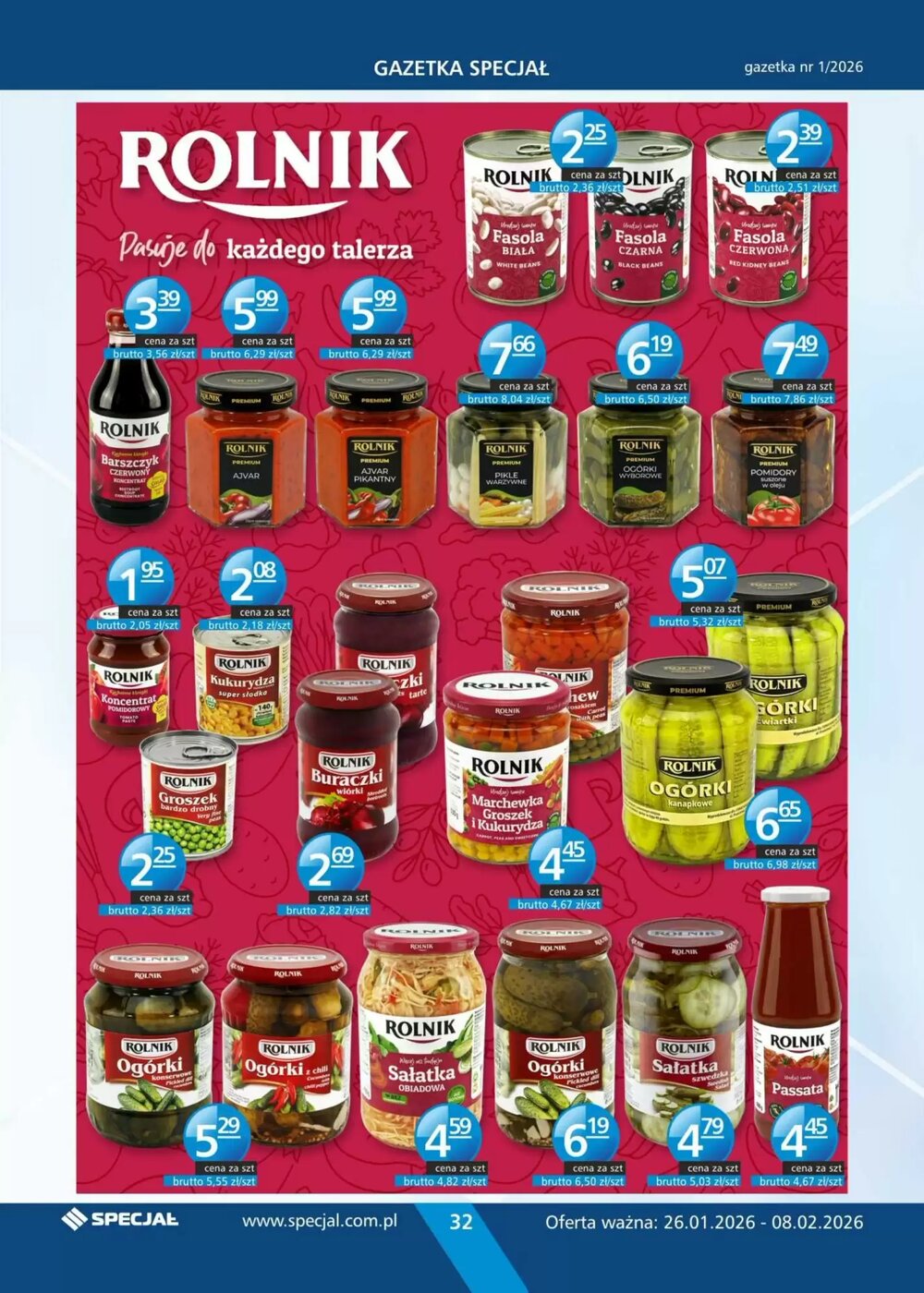 Gazetka promocyjna Specjał  ważna od 26.01.2026 - Strona 32.